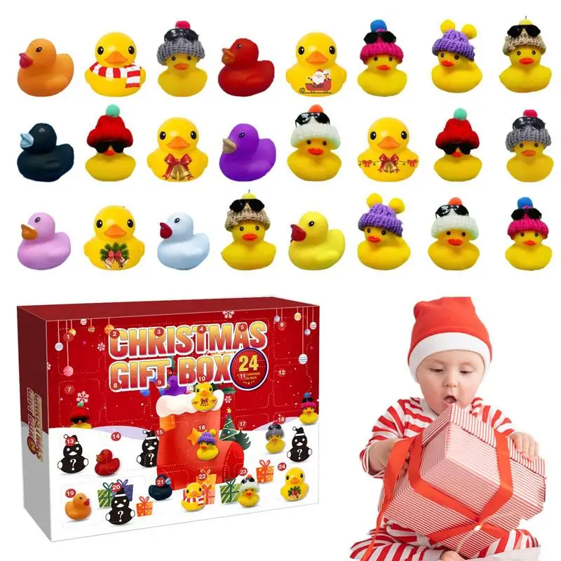 

Christmas Advent Calendar 24 Days Countdown Rubber Ducks Fun Bath Toy For Boys Girls Kids And Toddlers Creative Birthday Gifts