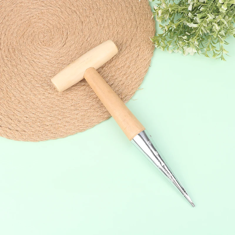 1PC Home Gardening Wooden Planting Seeds And Bulbs Tools Hand Digger Seedling Remover Seed Planter Tool