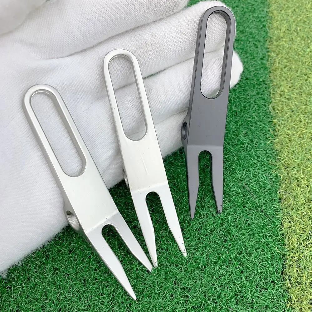 

Golf Divot Pitch Repairer Tool Golf Fork Prongs For Putting Green Pitch Lawn Maintenance/Groove Clean/Mark Ball Training Aids