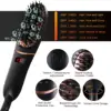 Mini Ceramic Hair Straightener Brush for Women Men Fast Heat Rechargeable Negative Ionic 5 Level Temperature Beard Hair Styler 2
