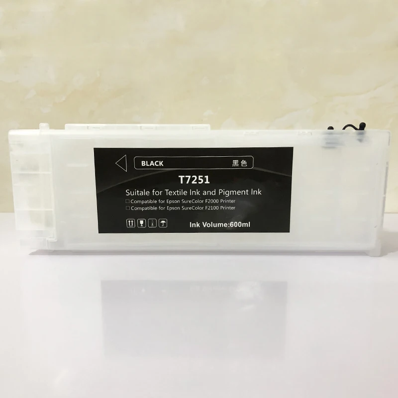 엡손 SureColor 칩용 리필 잉크 카트리지, T7251, T7252, T7253, T7254, T725A, 6 색, F2000, F2100, F2130, F2140, F2150, F2160