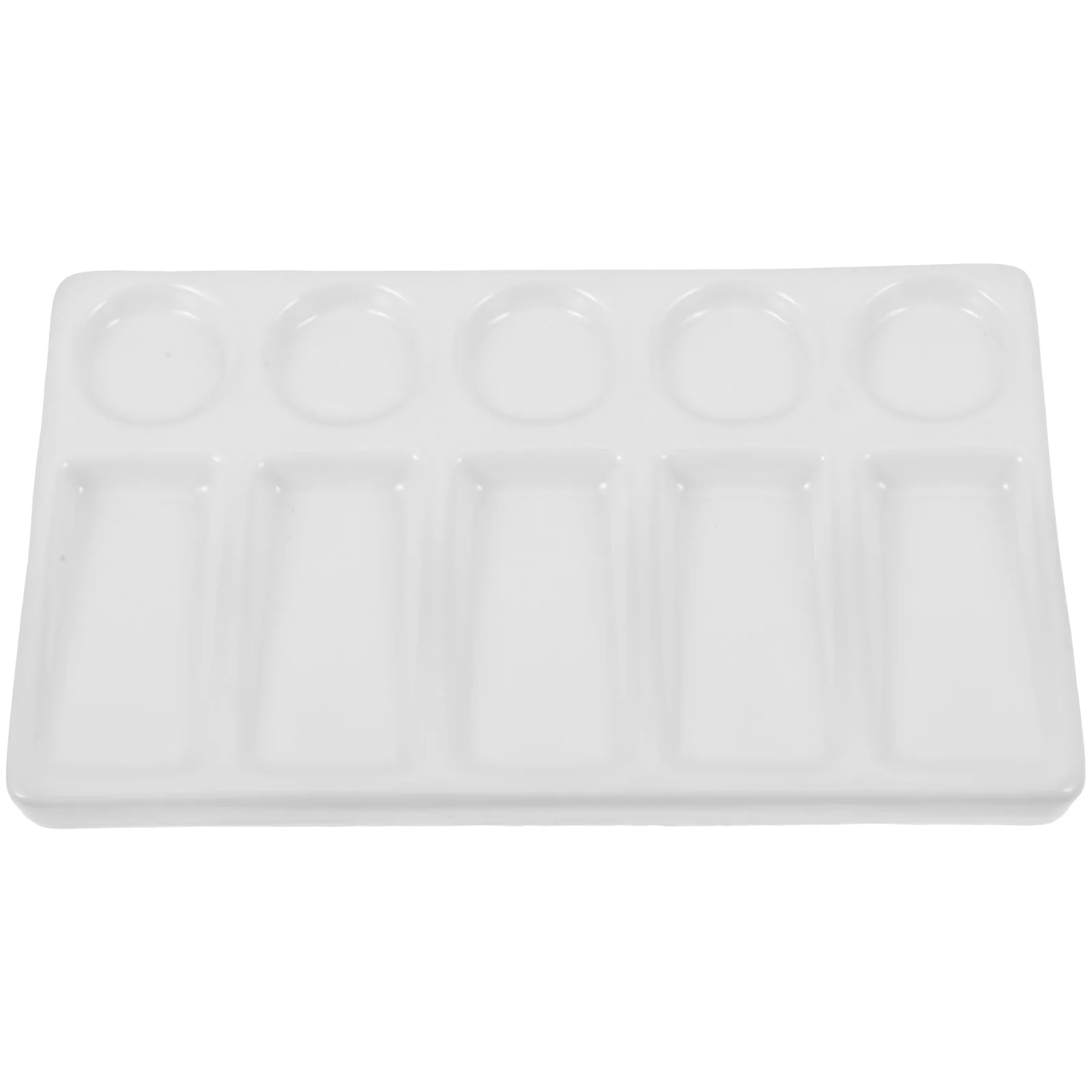 

White Paint Mixing Paint Palette 10 Watercolors Mixing Palette Tray Painting Color Pallet Pigment Mixing Plates Artist Painters