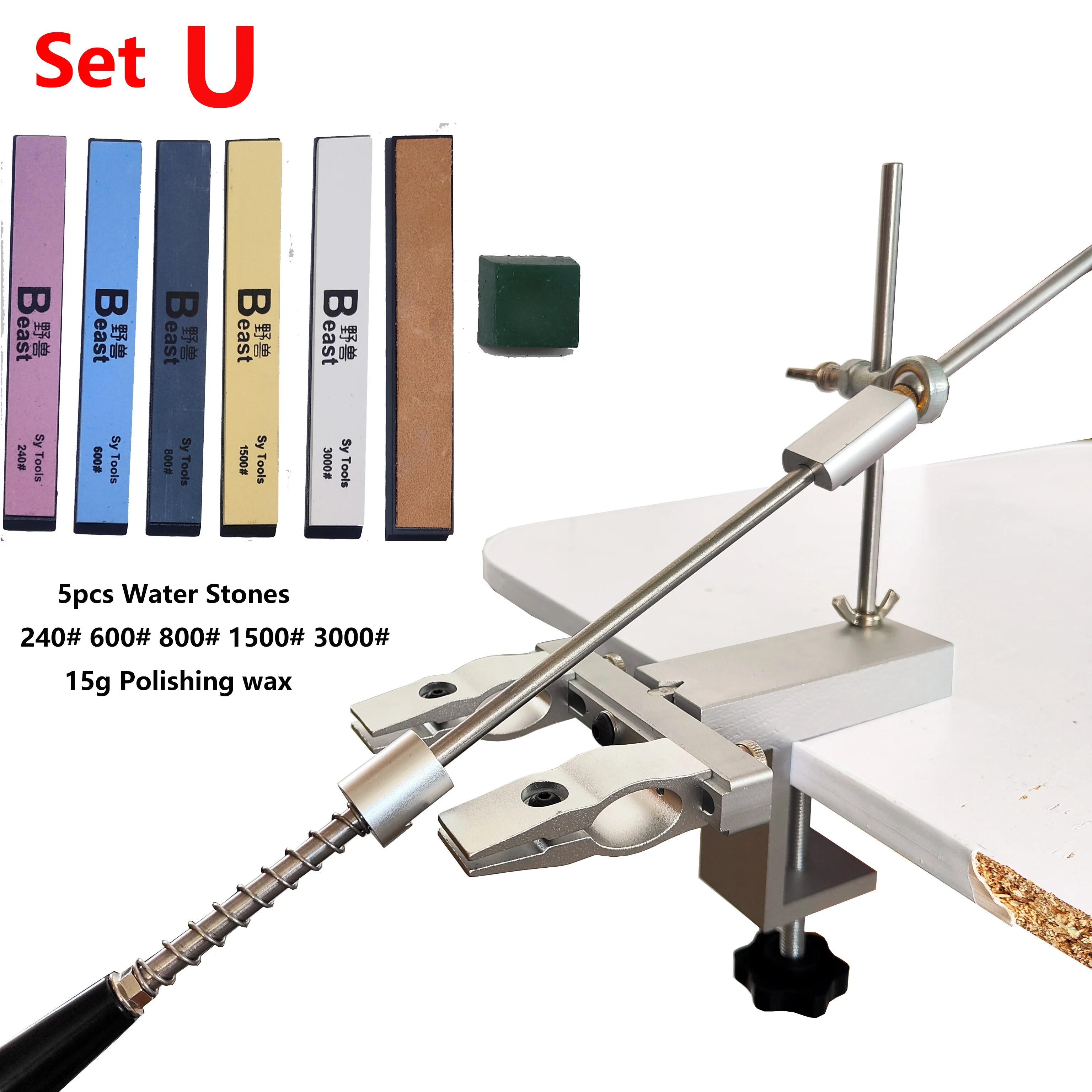 Professional All-Metal Fixed-Angle Knife Sharpener - Stable, Precise ...