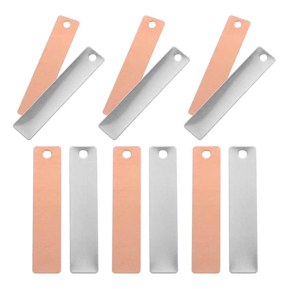 Copper Zinc Electrode Strips Copper Sheet Zinc Anode 10 Pcs Educational Supplies Geography Teaching Resources Science Experiment