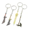 6~9cm God of War Blades of Chaos Kratos Blade of Olympus Mini Keychain Weapon Model Metal Action Figures Gift Toys Game for Boys 6