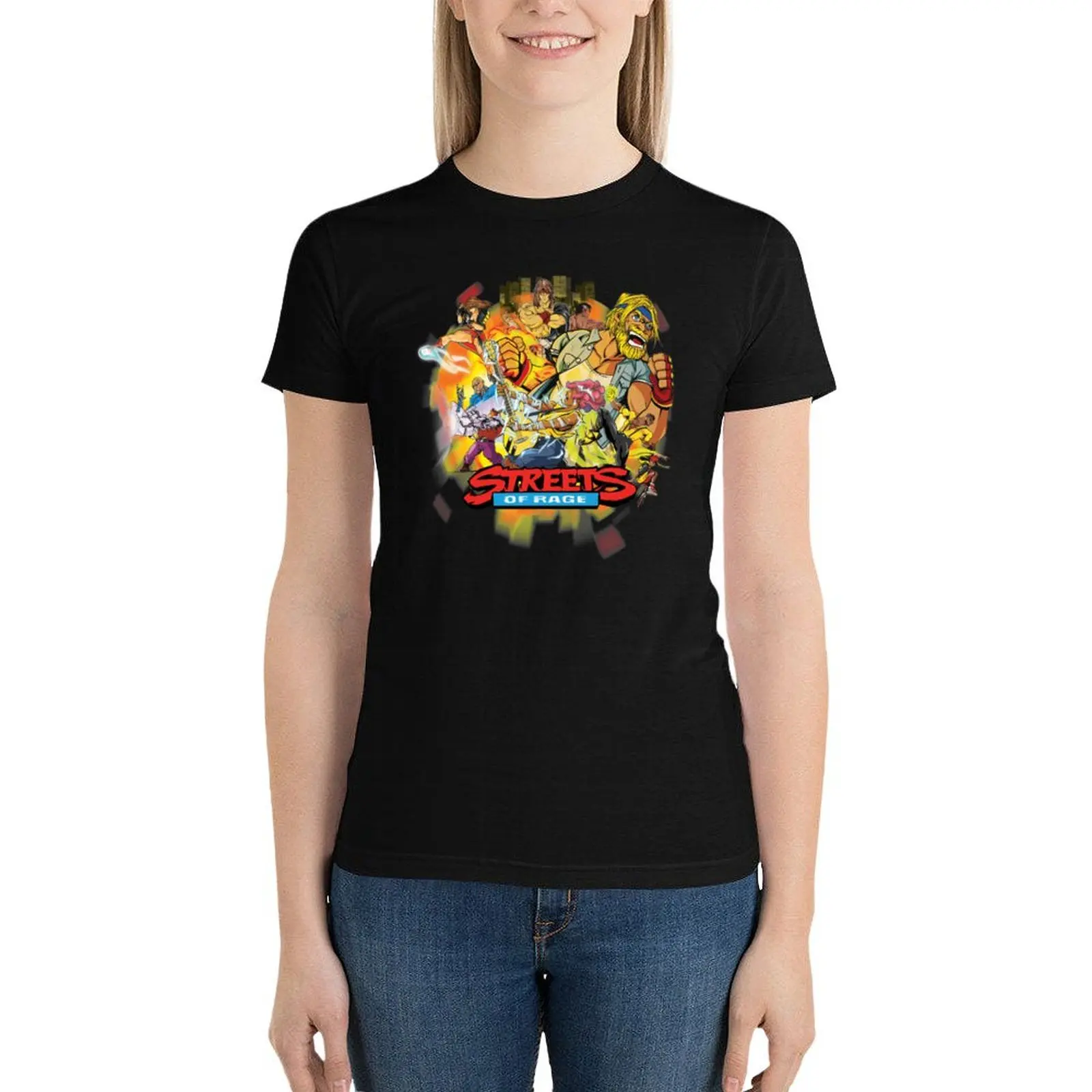 Streets of Rage T-Shirt tees vintage clothes black t shirts for Women