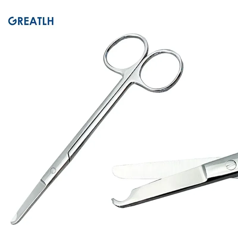 Ophthalmic Microsurgical Scissors 14/18cm Remove Suture Scissors Stainless Steel Nurse Scissors Straight Curved Head Surgical Tools