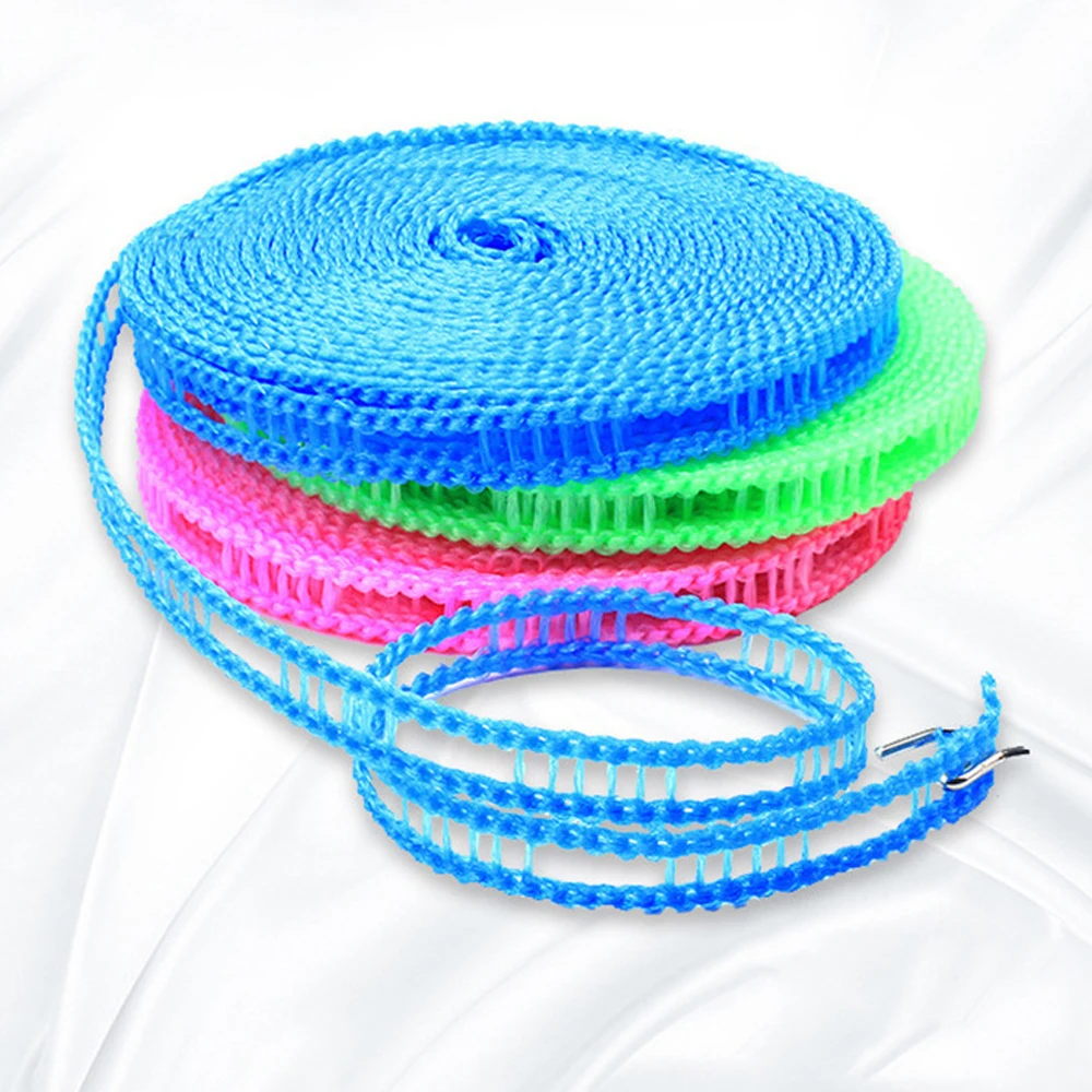 Clothing drying rope clothes drying line 5/8/10M portable anti-skid windproof fence-type for outdoor travel