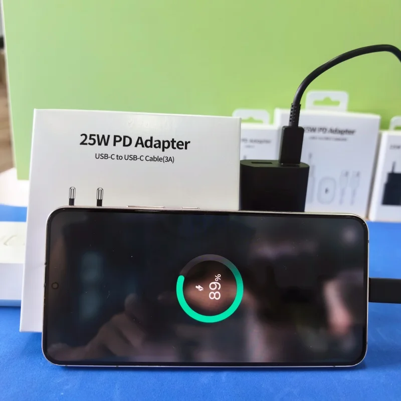 Dual Port 25W Type C USB Charger with 5A Cable - PD Super Fast Charging
