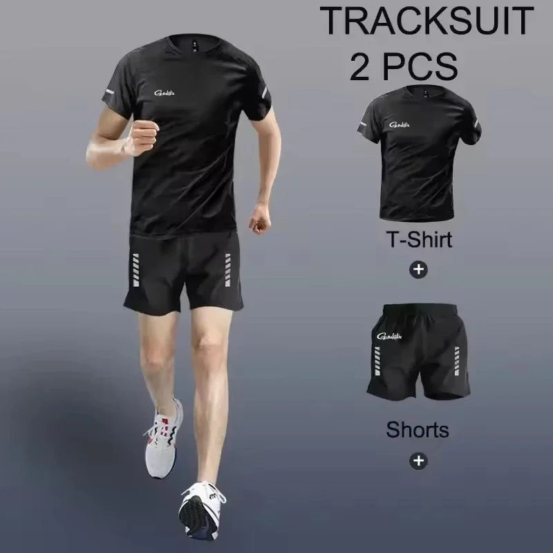 Sports Suit Men's Fishing Gamakatsu Sets Breathable Underwear Tights Sportswear Yoga Gym Fitness Tracksuit Clothes