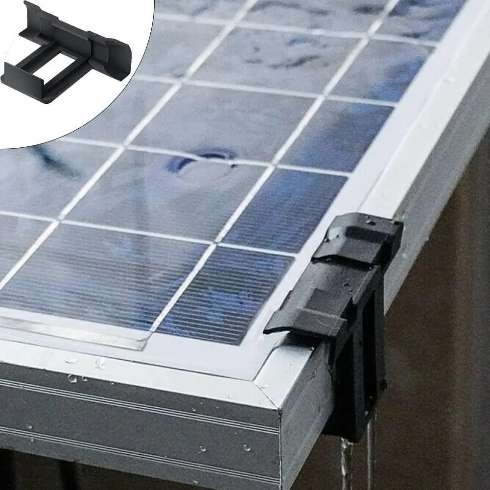 Description Picture 6 of item10Pcs 30/35/40mm Solar Panel Water Drainage Clips Photovoltaic Modules Cleaning Clips For Water Drain Solar Power Supplies