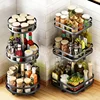 360°Rotation Spice Rack Non-Skid Organizer Jar Carbon Steel Storage Tray For Seasonings And Spices Cans For Kitchen Accessories 1