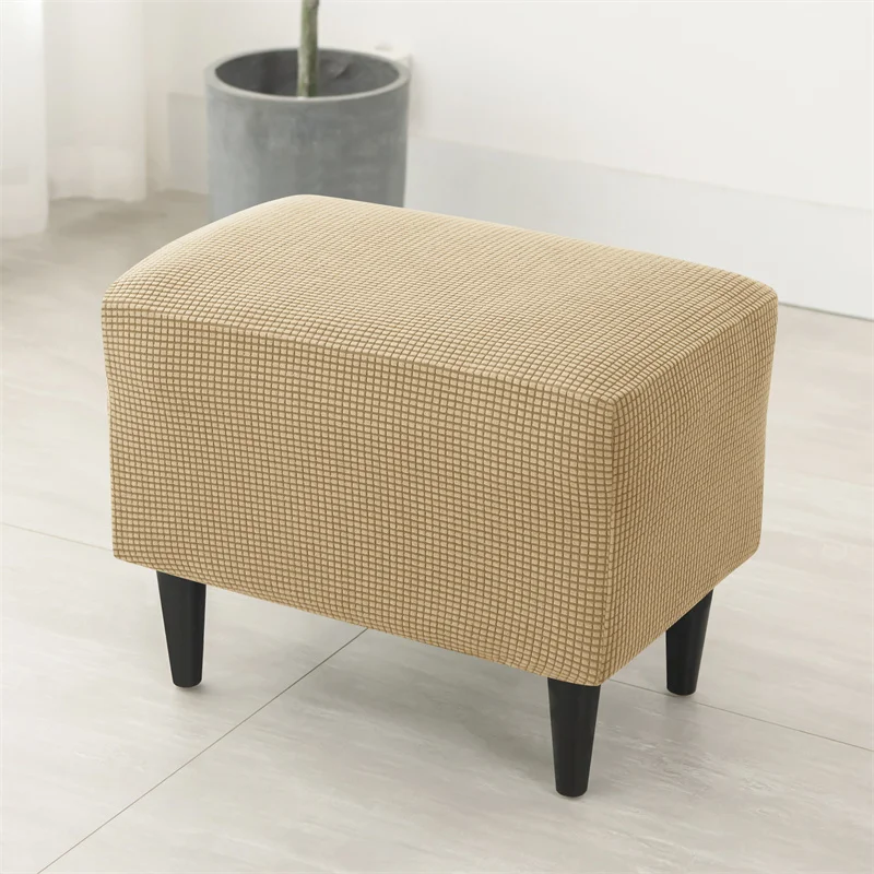 Polar Fleece Wing Chair Slipcover Set with Non-Slip Cushion and Ottoman Cover