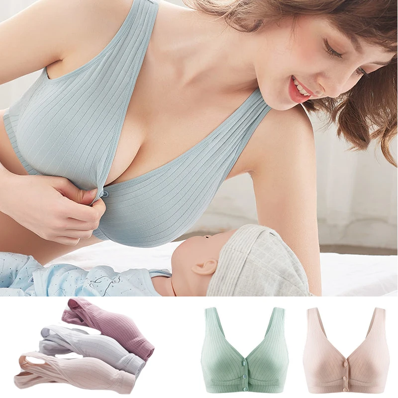 

Cotton Maternity Nursing Bras Pregnant Breastfeeding Pregnancy Women Underwear Breast Feeding Bra Soutien Gorge Allaitement