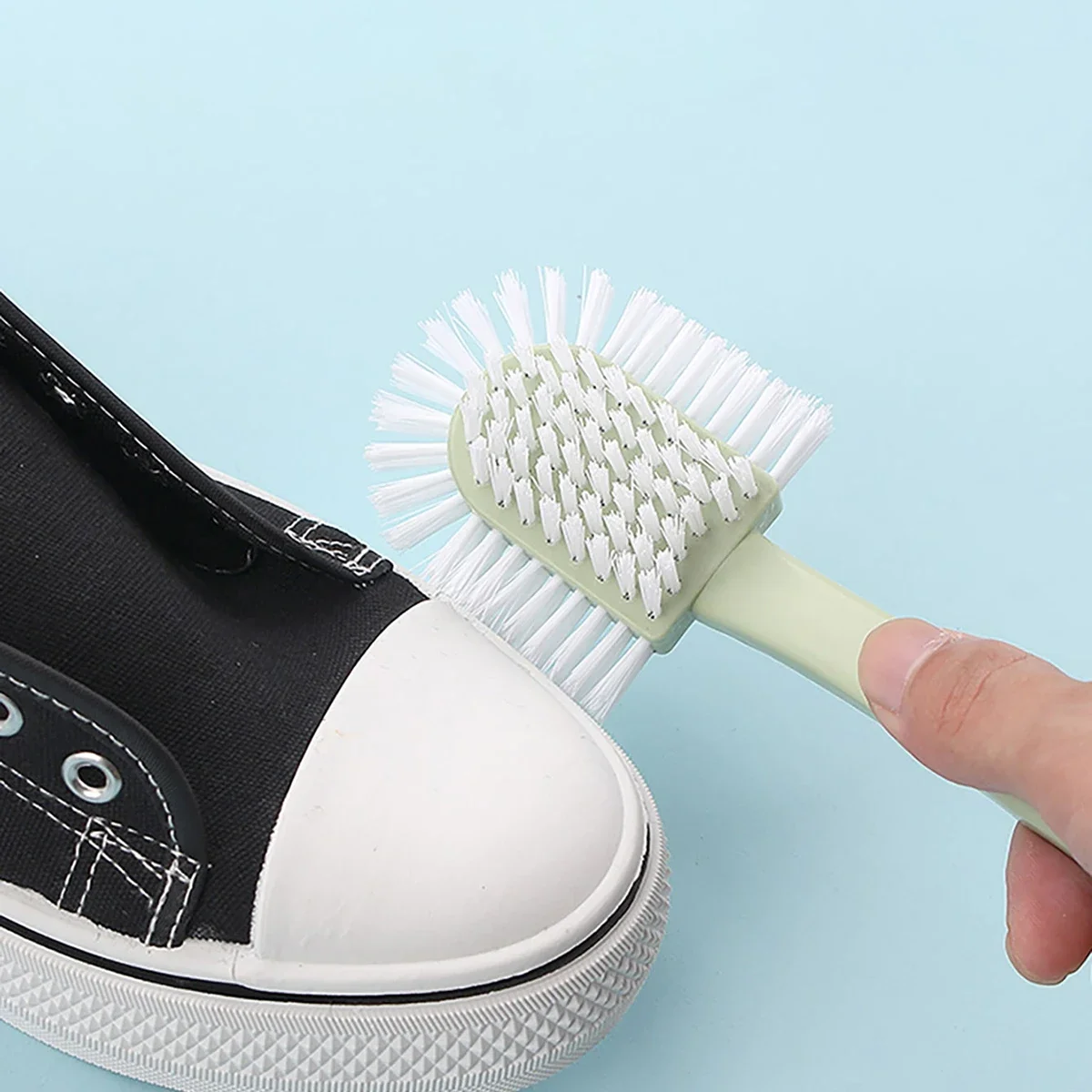 Multifunctional Long-handled Shoe Brush Five-sided