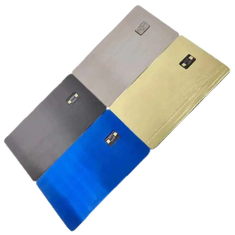 

custom Tap To Pay Contactless nfc Metal Credit Card Emv Chip Slot with hico magnetic stripe and signature panel