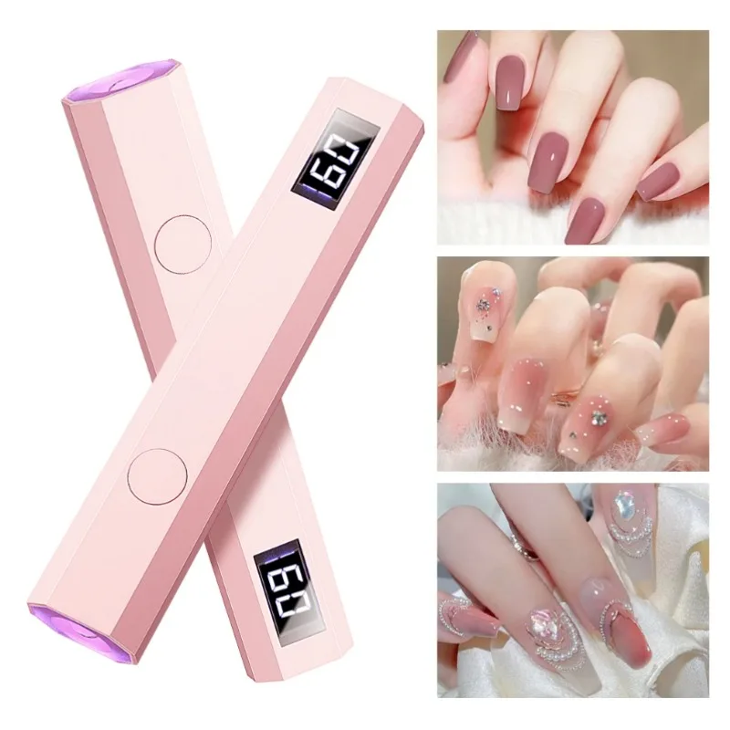 Handheld Nail Lamp UV LED Nail Light USB Rechargeable Manicure Machine Nails Art Tool For Curing Gel Polish