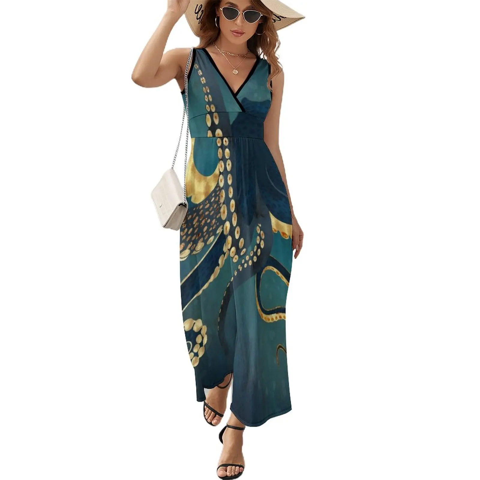 

Metallic Octopus IV Sleeveless Dress summer outfits for women 2023 evening dress women evening dress ladies Women's summer dress
