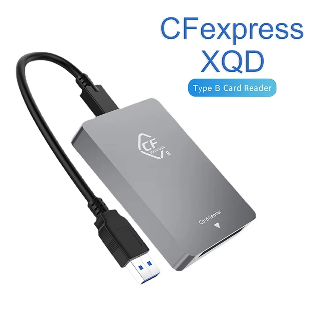 2 in 1 CFexpress Type B XQD Card Reader USB3.2 Gen2 10Gbps Type-C