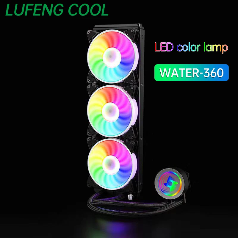 

LUFENG COOL Water Cooling CPU Cooler Fan Ventilador Liquid Radiator X99 For Intel LGA 1200 1151 1155 1150 1366 2011 AM4 AMD AM3