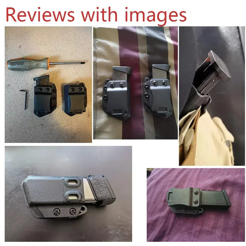 DFW Holster Co. Single Stack Tuckable IWB Magazine Pouch – Kydex – Fits 9mm .40 .45 – Ambidextrous
