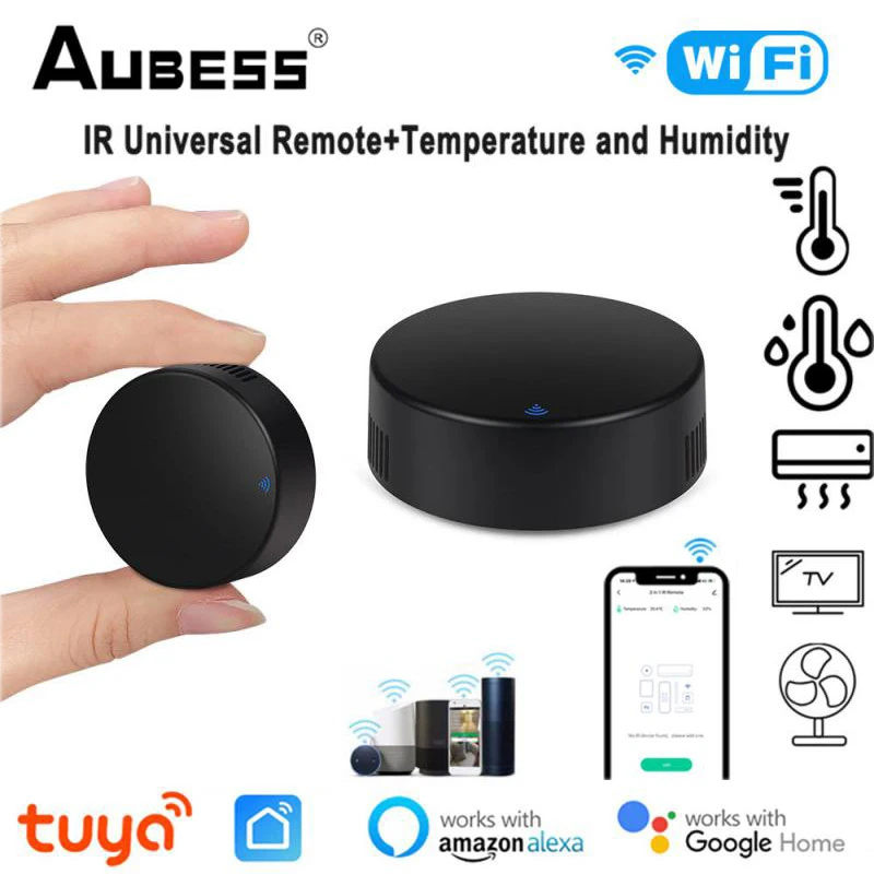 Tuya WiFi 3 In 1 Smart IR Universal Remote Controller With Temperature