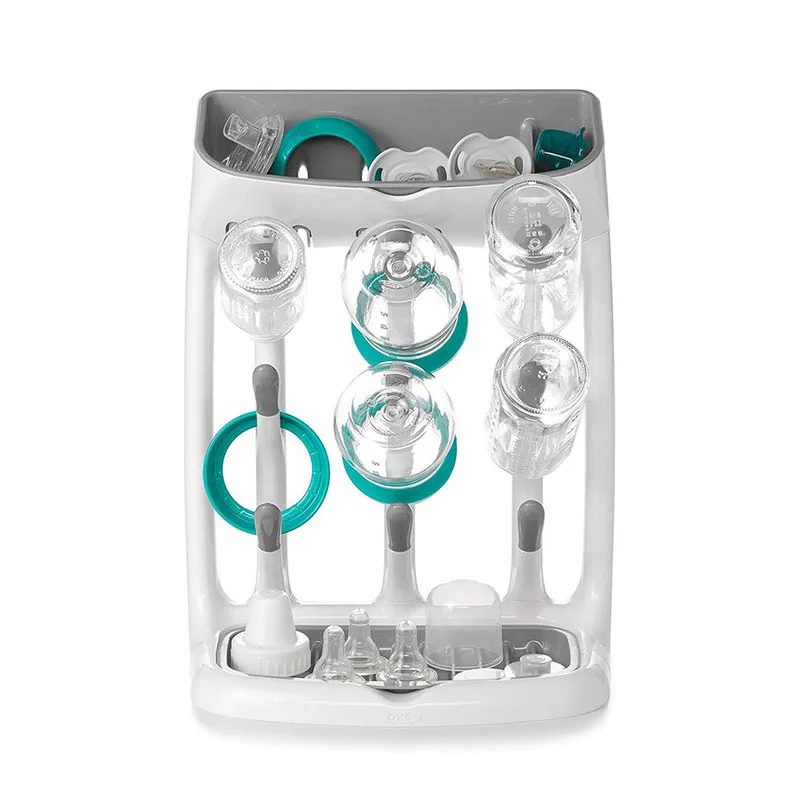 Baby Bottle Drying Rack Space Saving Countertop Organiser Tray_voghion.com