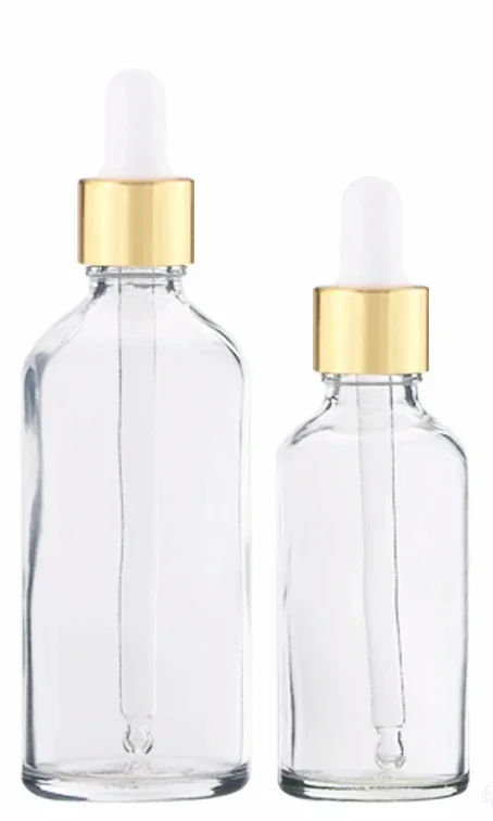 10/20PCS 30/50ml empty Dropper Bottle 1-2oz Essential Oil Glass Aromatherapy Liquid Drop for Massage Pipette Refillable Bottle