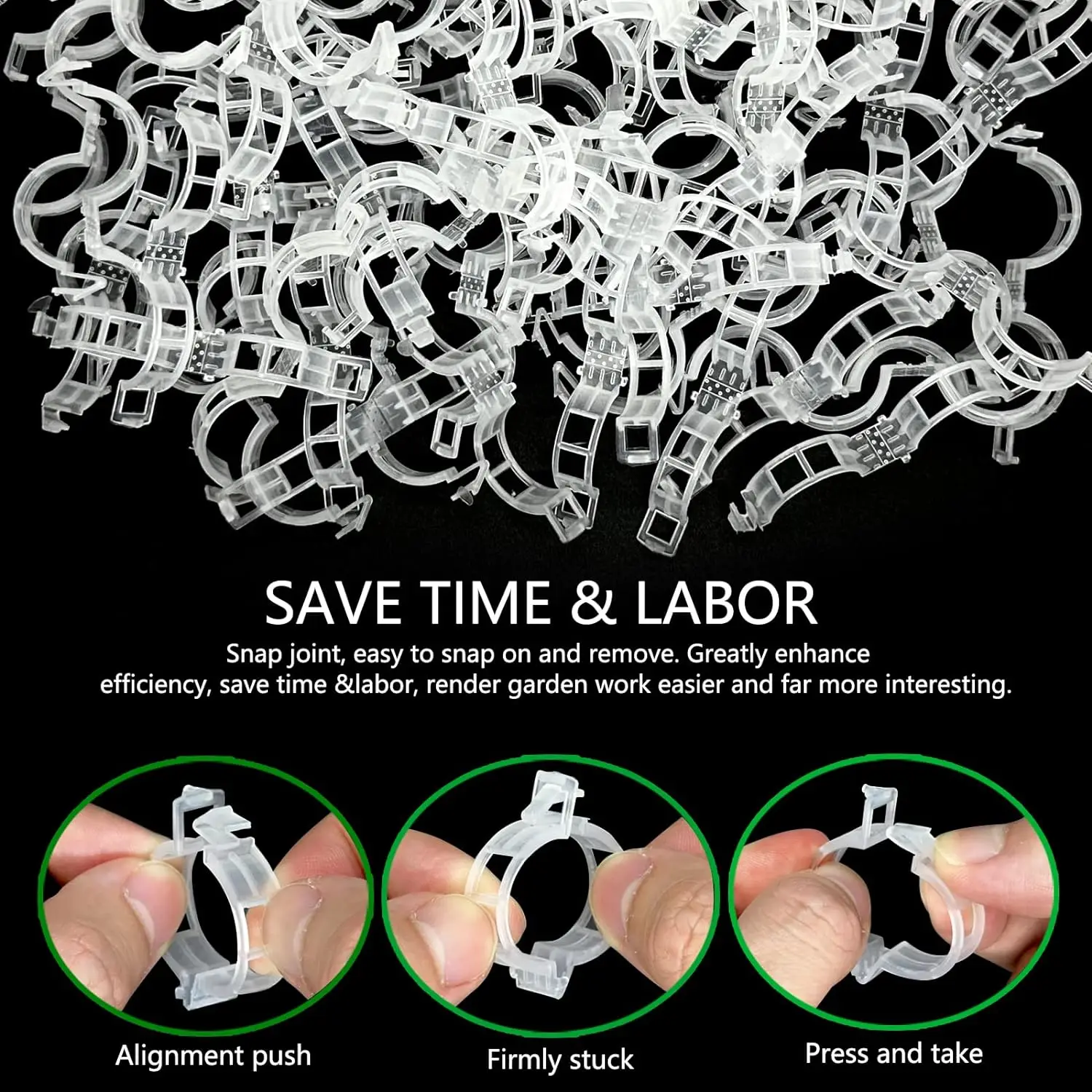 JchEnye 100 Pinces à Plantes, Pinces à Plantes, Pinces à