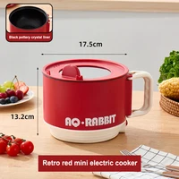 Marmite électrique multifonctionnelle, petite marmite chaude, portable, instantané, ménage de dortoir 5