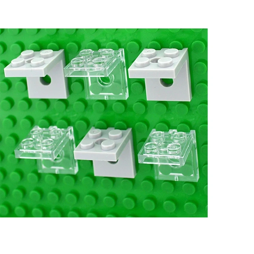 피규어 스탠드 기본 플레이트 빌딩 블록 브래킷 1*2 2*2 도트 디스플레이 홀더 Minifig 벽 크리 에이 티브 조립 99207 벽돌 아이 장난감