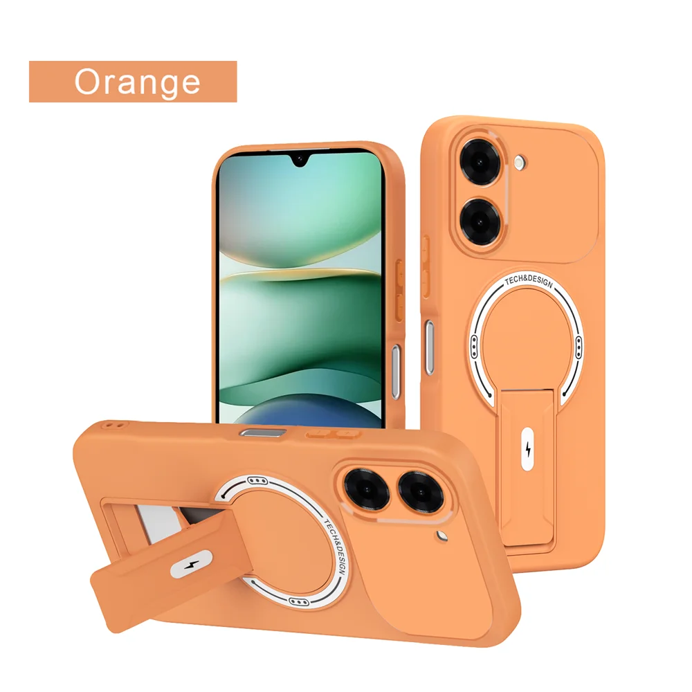 Premium Shockproof Magnetic Folding Stand Phone Case with Internal Flocking Finish