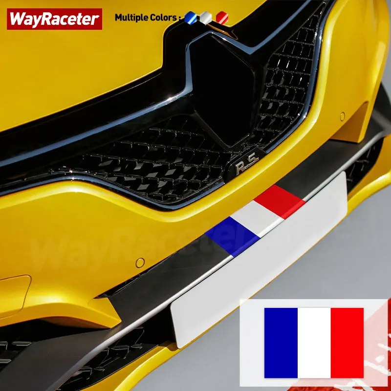 Riflettente Top Vinile Bandiera Francese Paraurti Anteriore Adesivo Corpo Grafica Decalcomania Per Renault Megane 3 4 Mk3 Mk4 Rs Clio 4 Trofeo Sport