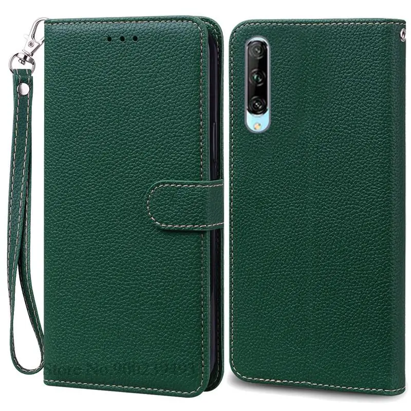 Huawei P Smart Pro Soft Silicone Wallet Flip Phone Cover