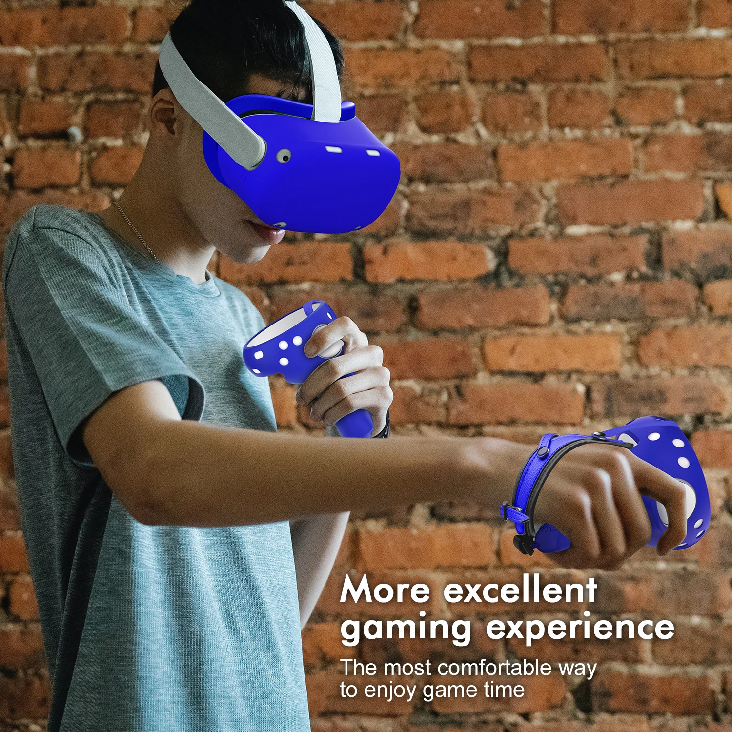 para Oculus Quest Controlador de Toque Lente da Haste Lidar com Aperto Conjunto para Oculus Case Escudo Tampa Capa Protetora Conjunto Acessórios 2 vr - Image 6