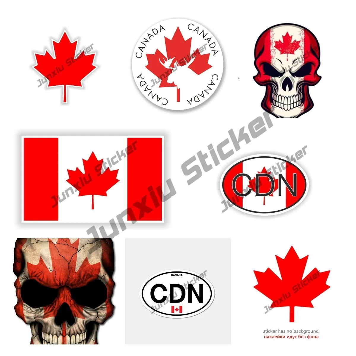 CanadaStickersCanadaFlagMapDecalCanadianFlagCanadaMapleCar