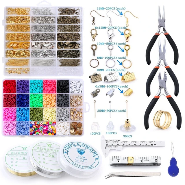 1763pcs Jewelry Making Supplies Kit - Jewelry Repair Tool With Accessories  Jewelry Pliers Jewelry Findings And Beading Wires For Adults And Beginners