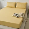 Bonenjoy 1pc Fitted Sheet Pure Cotton Bed Cover Elastic Bedsheet High Quality Mattress Protector drap de lit (No Pillowcase) 2