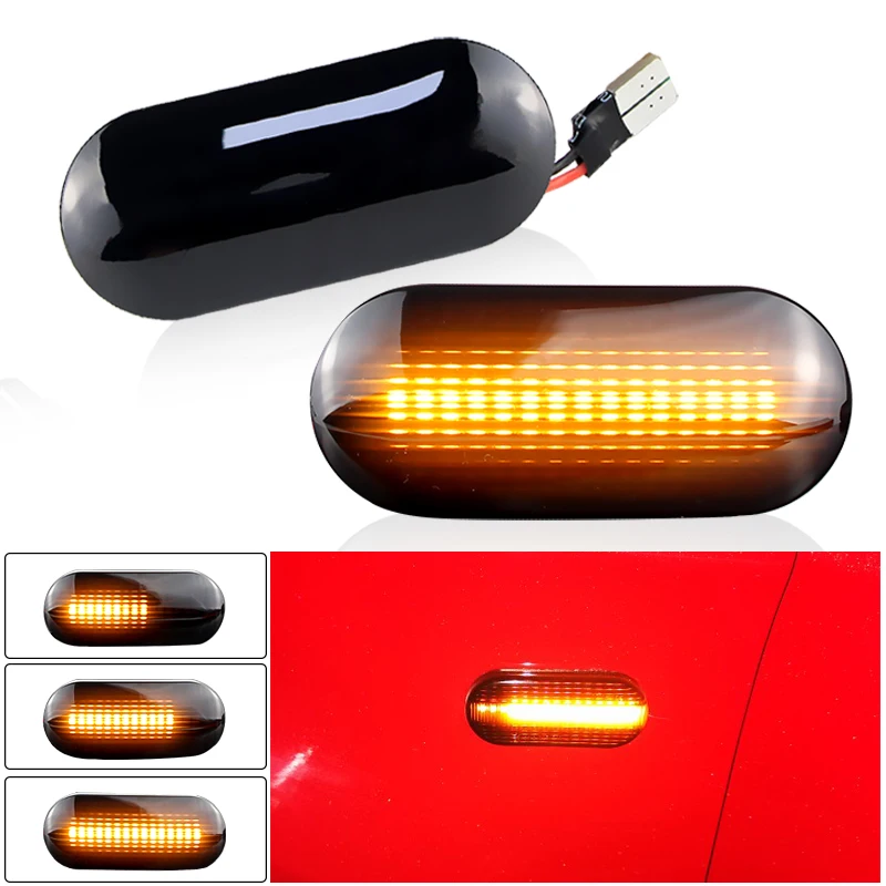 LED Dynamic Side Marker Light Turn Signal Light For SEAT Ibiza 6L 2002-2008 Cordoba Toledo Leon MK1 MK2 1996-2006 2pcs