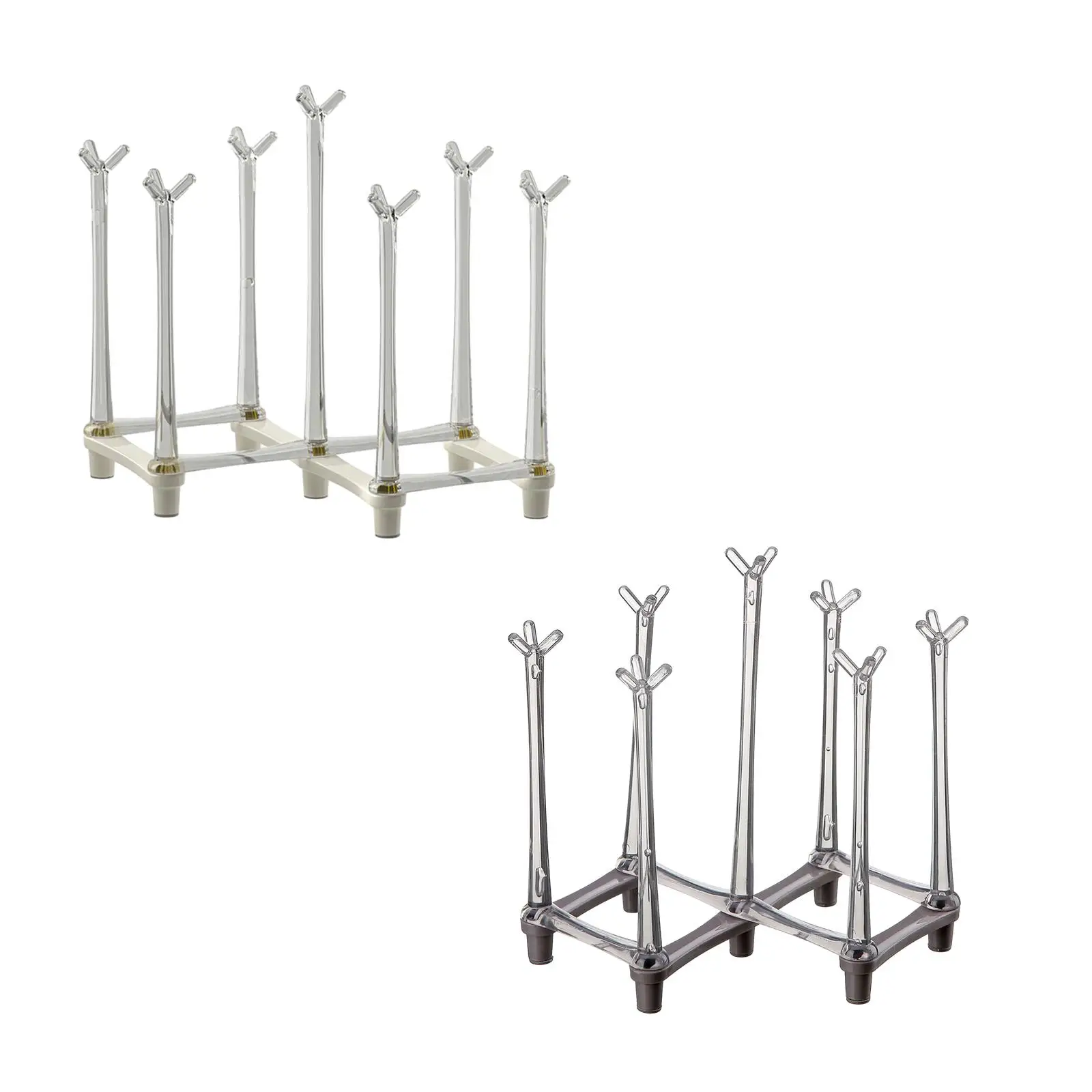 Water Bottle Drying Rack, Bottle Drainer Rack, Adjustable Spacing, Retractable Cup Drying Rack, Mug Cup Rack for