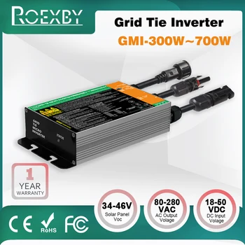 GMI Series Micro Inverter with MPPT for Solar PV Grid Tie System 300W 350W 500W 600W 700W DC26V-46V Solar Input AC110V-240V Out