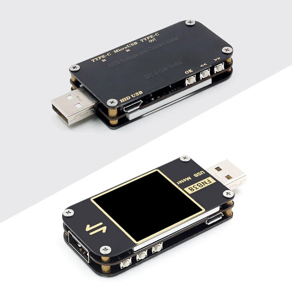 FNB38 Current And Voltage Meter USB Tester QC4+ PD3.0 2.0 Fast Charging Protocol Safe USB Voltage And Current Detection Meter