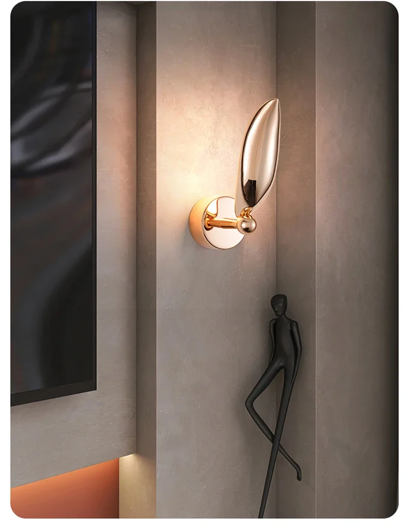 Description Picture 4 of itemNew Bird Wall Lamp Nordic LED Wall Light Creative Seagull Shape Golden Sconce Indoor Lighting Home Decor for Bedroom Living Room