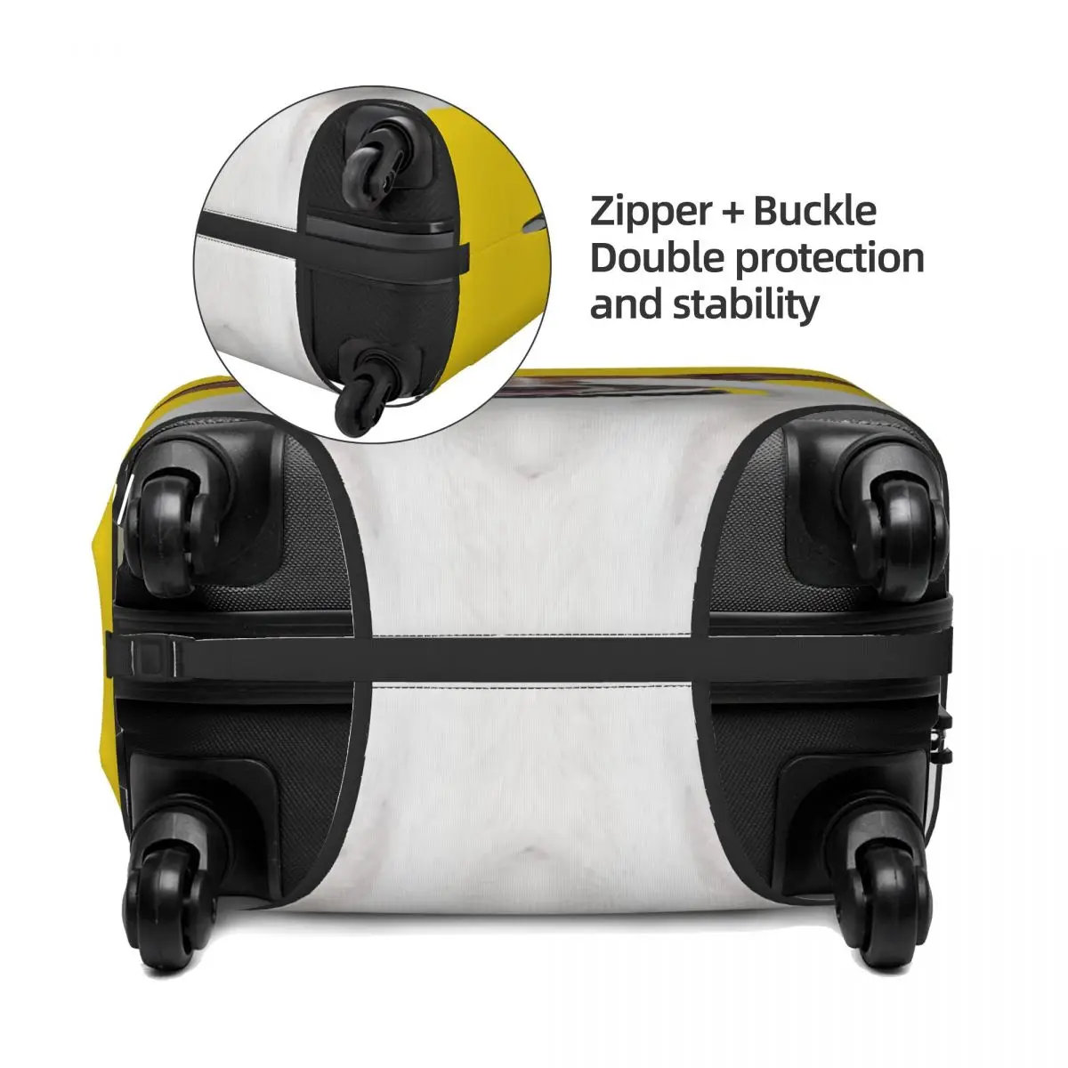 Custom Cute Jack Russell Terrier Dog Meme Suitcase Cover Washable Pet Animal Luggage Protective Covers for 18-32 inch 3