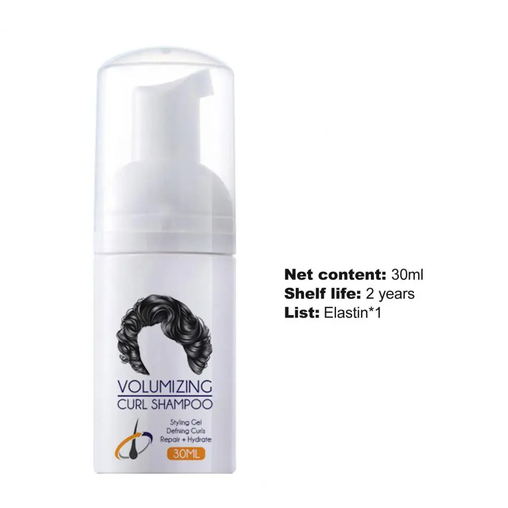 Description Picture 4 of itemSmoothing Hair Hair Curl Mousse Liquid Shaping Curly Styles Bottled Defining Elastic Curly Hair Moisturizing Essence