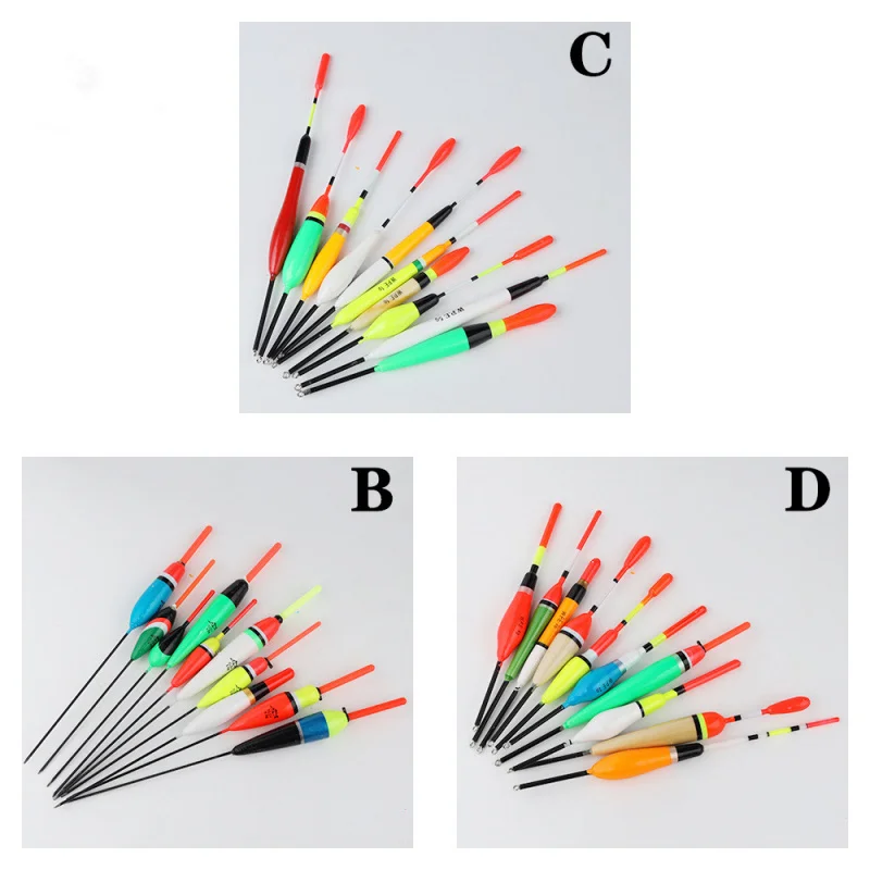 10개/박스 1g 2g 3g 4g 5g 6g 타원형 나무 부표 야외 낚시 장비 액세서리 낚시 플로트