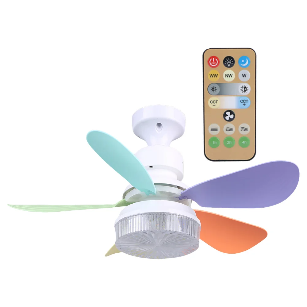 Description Picture 4 of itemCeiling Fan Light with Remote Socket Ceiling Fan Timing Light Bulb Fan 3 Gear Wind Speed Dimmable for Living Room Bedroom