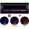 Electric Fireplace - 54 Inch No Heat Wall Mounted Fireplace With LED Flames Stove Remote Timer Stoves Decorative Freight free 3
