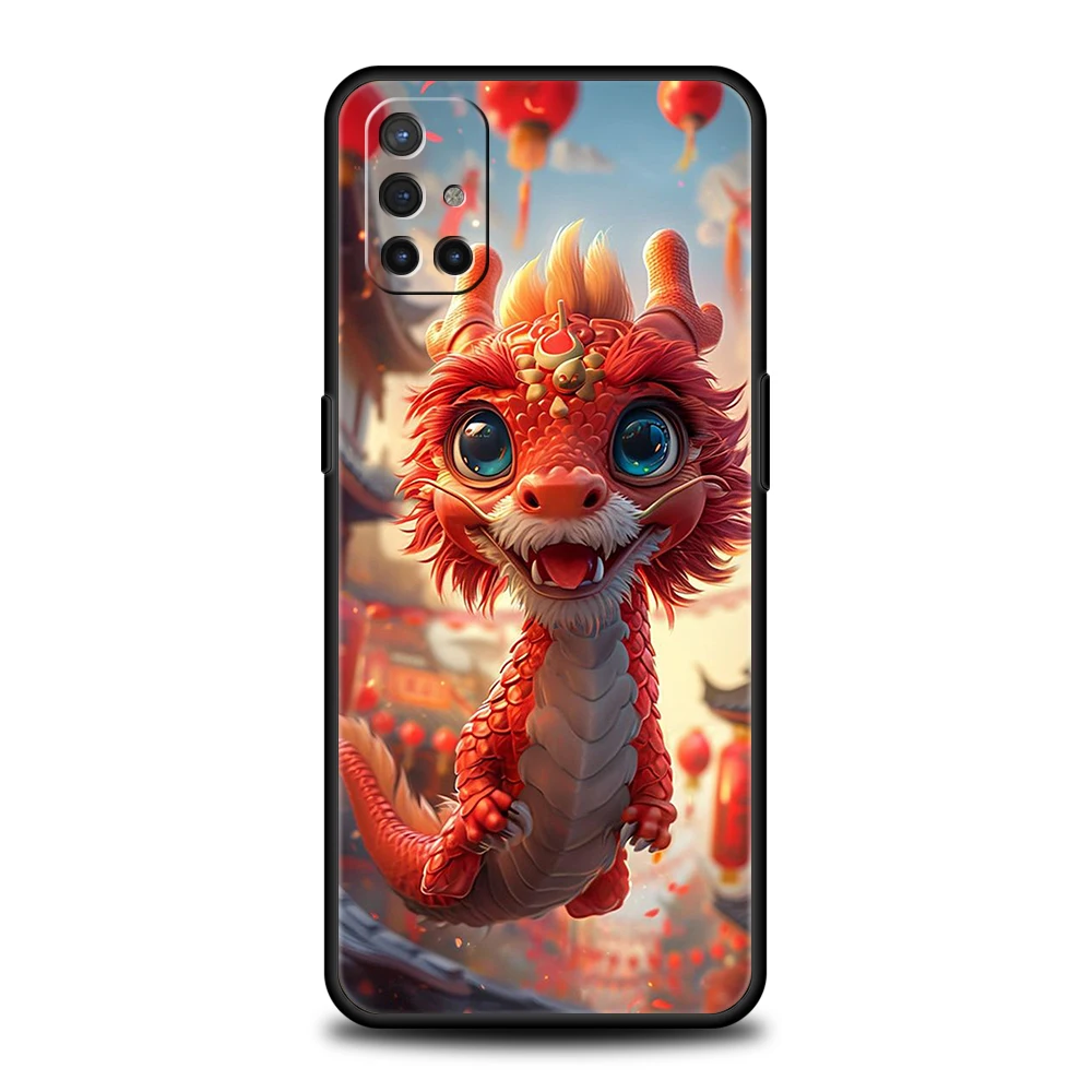 Whimsical Cartoon Dragon Silicone Phone Case - Vibrant and Durable Cover
