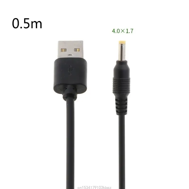 Universal USB to DC Power Supply Cable Adapter, Multisize Connector